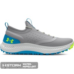 Zapatos Under Armour UA GS Charged Phantom SL-Mod Gray / Capri / High-Vis Yellow