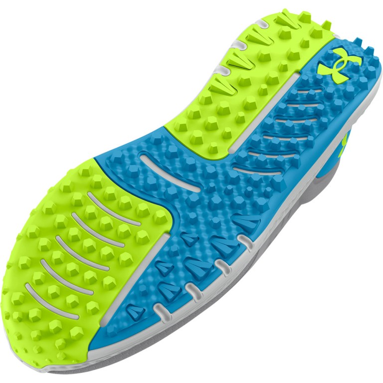 Zapatos Under Armour UA GS Charged Phantom SL-Mod Gray / Capri / High-Vis Yellow