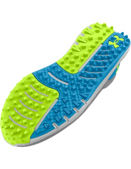 Zapatos Under Armour UA GS Charged Phantom SL-Mod Gray / Capri / High-Vis Yellow