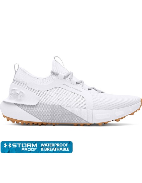 Zapatos Under Armour UA W Phantom Golf-White / White Clay / White