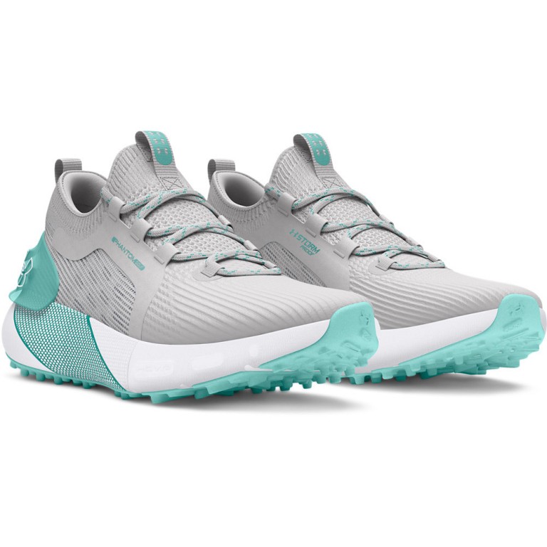 Zapatos Under Armour UA W Phantom Golf-Distant Gray / Distant Gray / Radial Turquoise