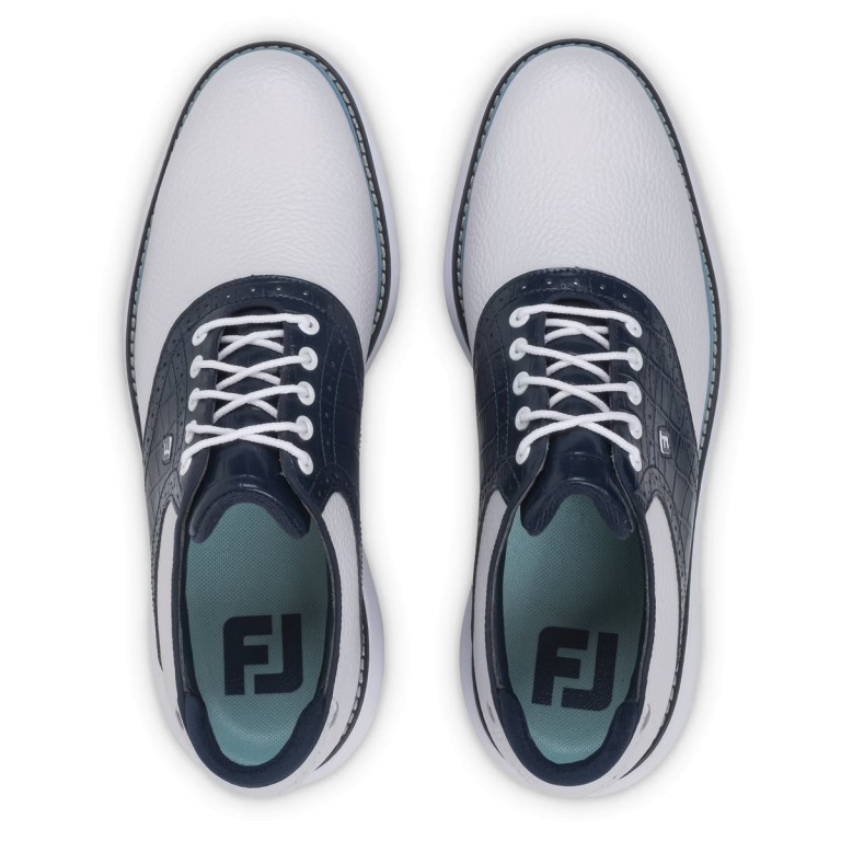 Zapatos FootJoy Traditions Blanco Azul 57981