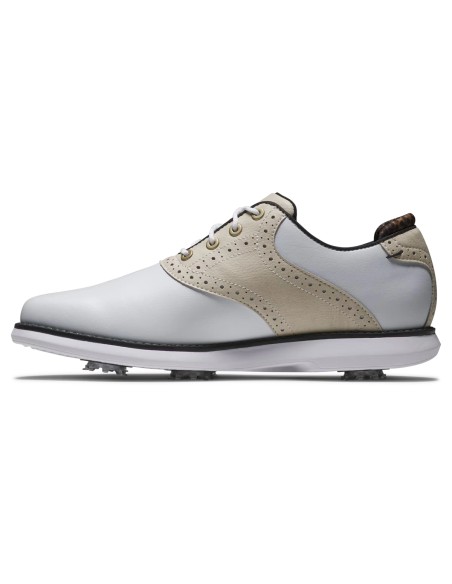 Zapatos FootJoy de Golf Lady TRADITIONS Blanco Beige 97939