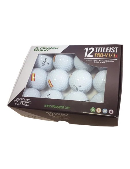 Bolas Titleist ProV1 y ProV1X con Bandera España Reacondicionadas
