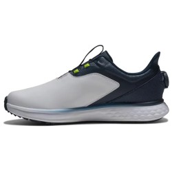 Zapatos de Golf FootJoy Pulse BOA Blanco Navy para Hombre – Ajuste Preciso y Máximo Rendimiento