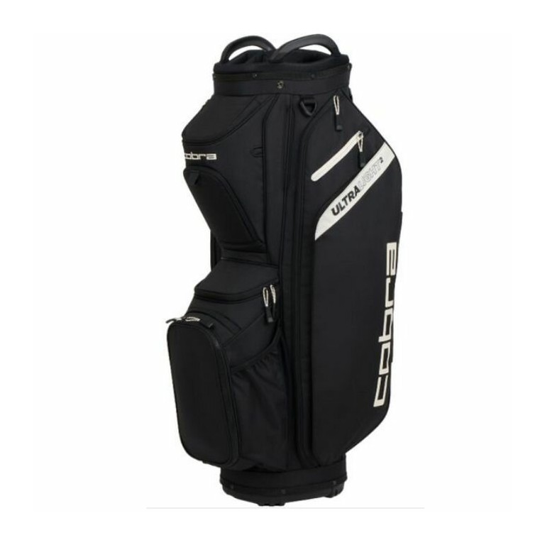 Bolsa de Golf Cobra Ultralight 2 Cart Bag Black Sugared Almond 2026 Negra| Ligera y Premium