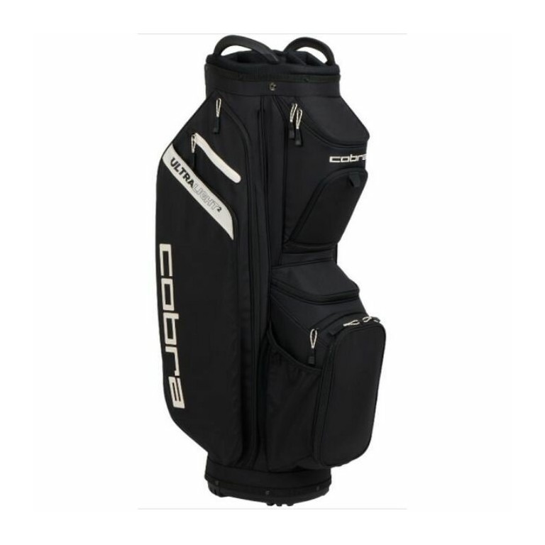 Bolsa de Golf Cobra Ultralight 2 Cart Bag Black Sugared Almond 2026 Negra| Ligera y Premium
