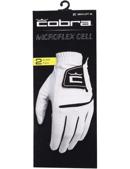 Guante Cobra Microflex Cell Diestro Pack 2 | Guantes de Golf Cobra | GolfTime
